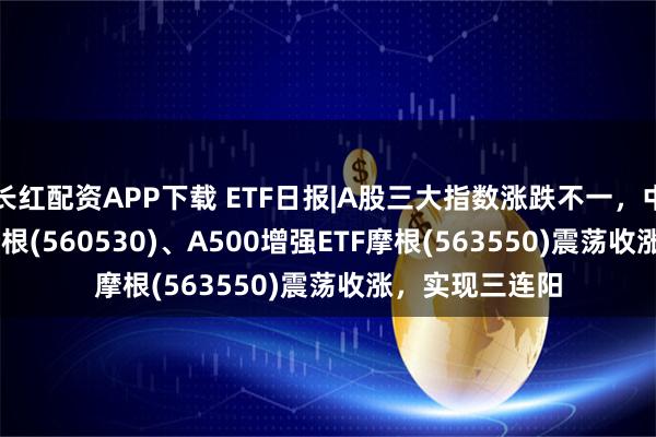 长红配资APP下载 ETF日报|A股三大指数涨跌不一,中证A500ETF摩根(560530)、A500增强ETF摩根(563550)震荡收涨,实现三连阳