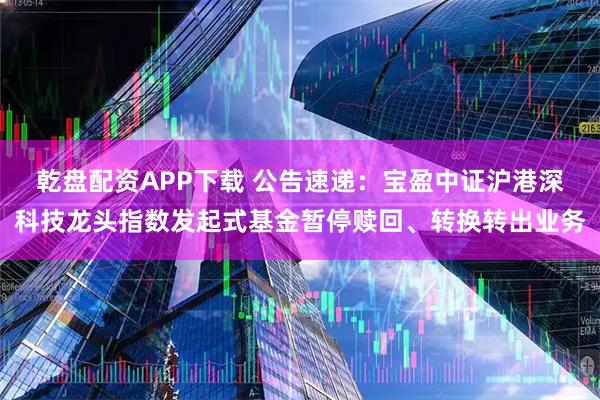 乾盘配资APP下载 公告速递：宝盈中证沪港深科技龙头指数发起式基金暂停赎回、转换转出业务
